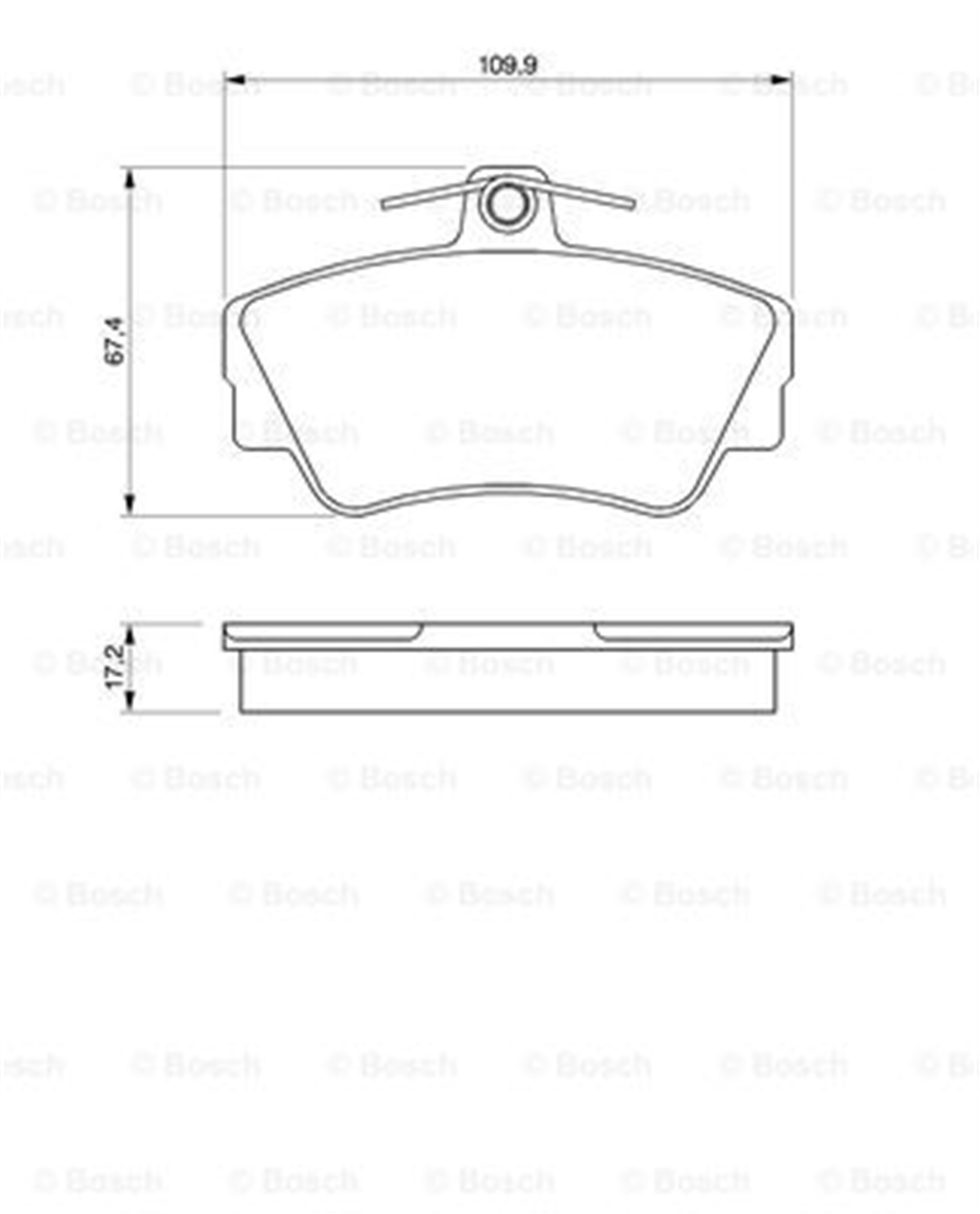 BOSCH 0986460989 - Fren Balatasi Ön - Volvo 440/460/480