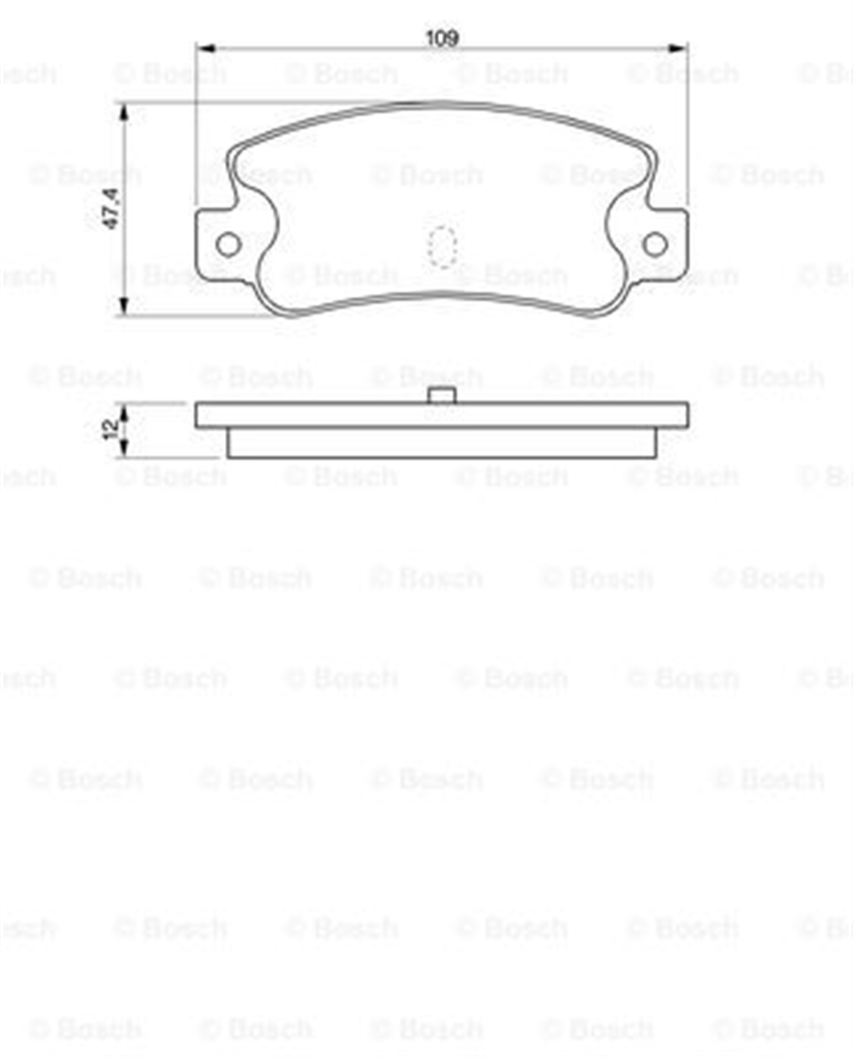 BOSCH 0986461770 - Fren Balatasi Arka - Fiat Alfa Romeo/tempra Sw