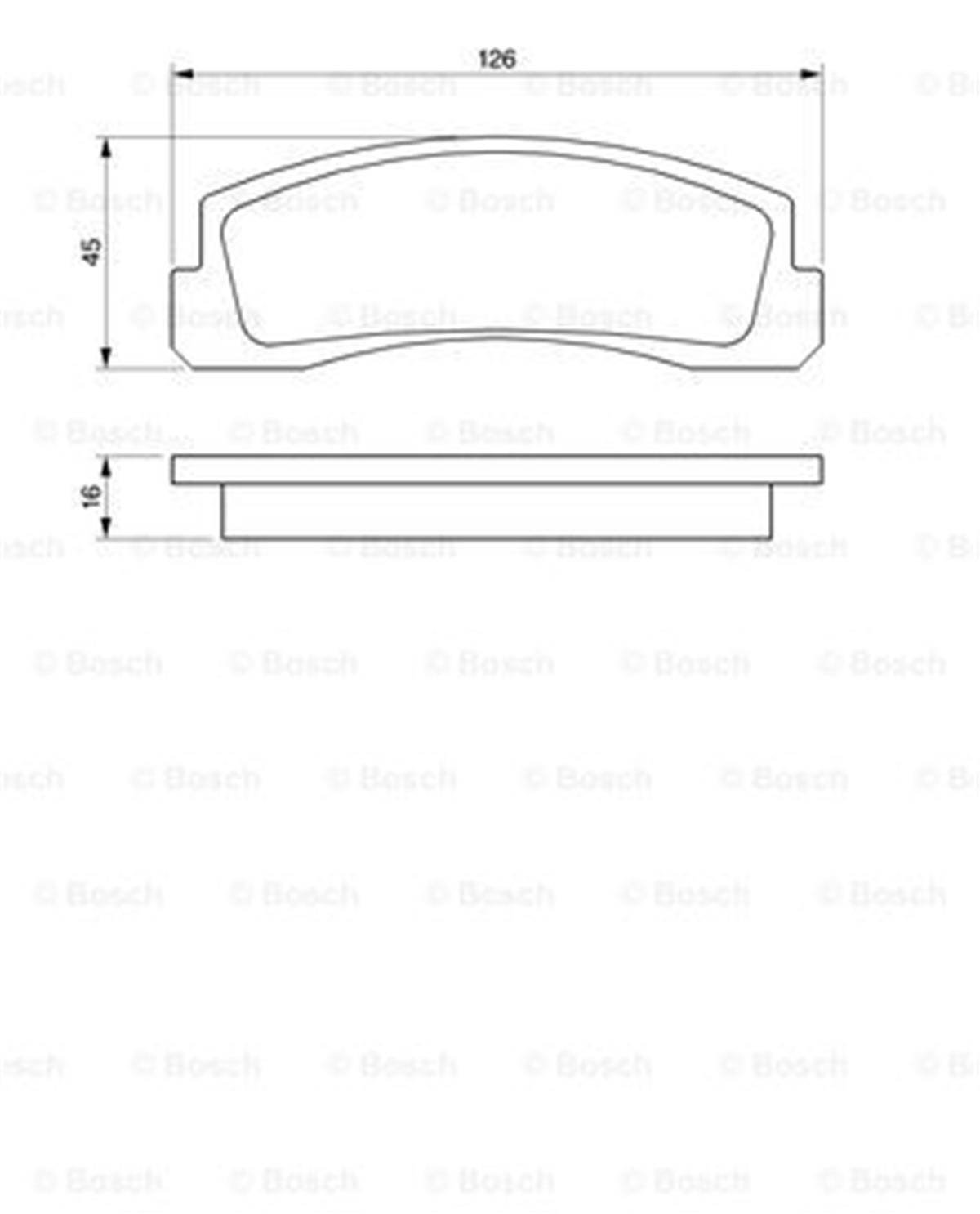 BOSCH 0986466601 - Fren Balatasi Ön - Fiat Lada Niva