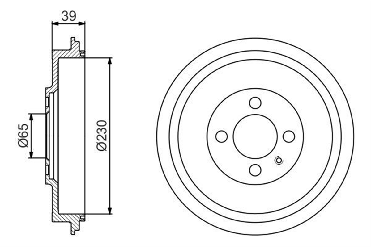 BOSCH 0986477194 - Kampana Arka - Vw Caddy