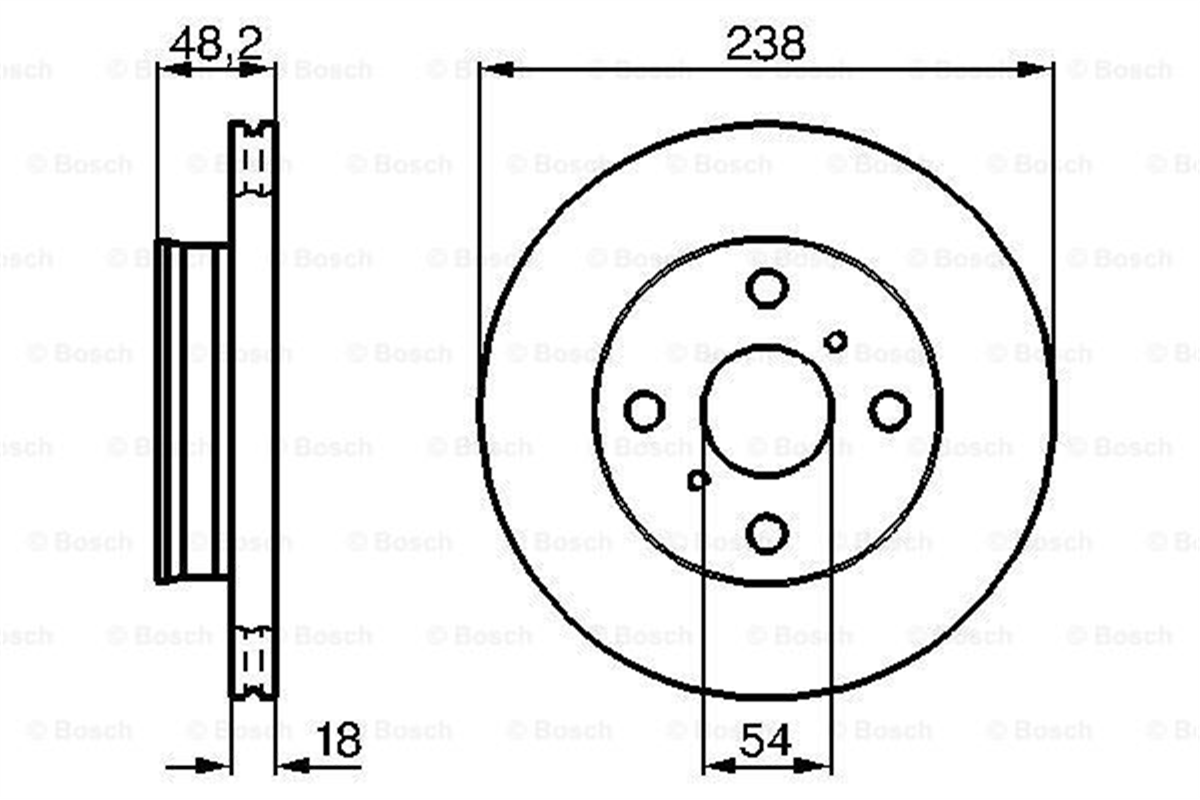BOSCH 0986478385 - Fren Diski - Japon 
