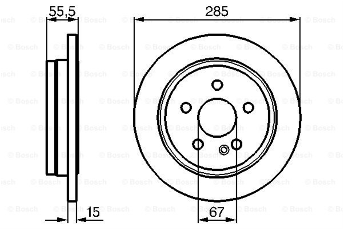BOSCH 0986478469 - Fren Diski - Mercedes 