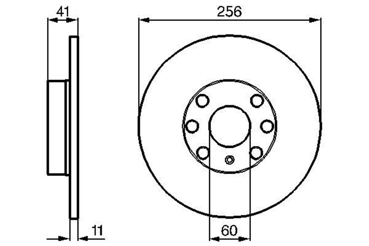 BOSCH 0986478880 - Fren Diski Ön - Opel Astra G