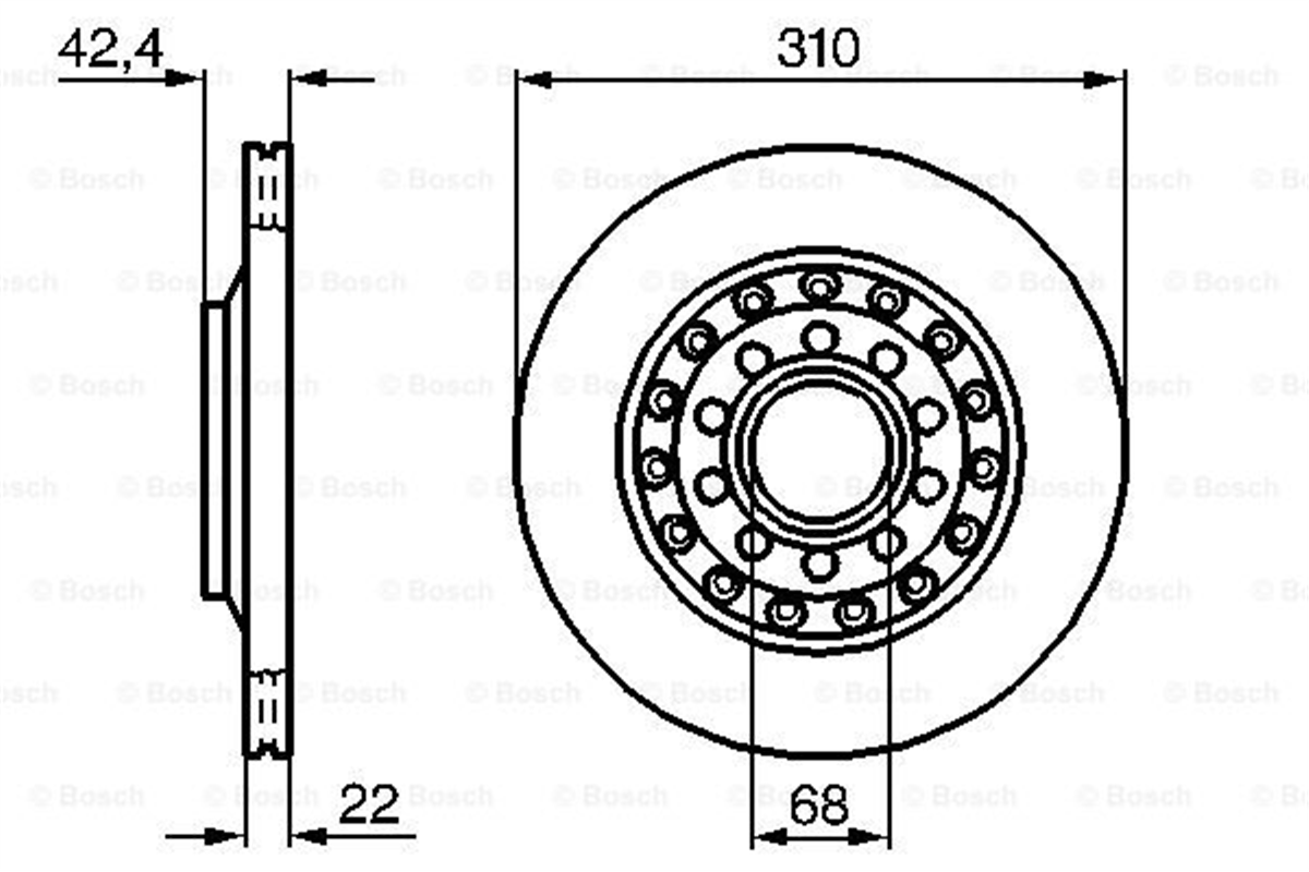 BOSCH 0986479062 - Fren Diski Arka - Vw Phaeton-a8