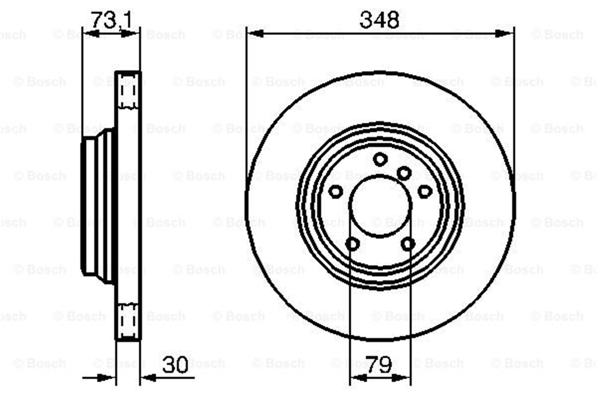 BOSCH 0986479265 - Fren Diski - Bmw 
