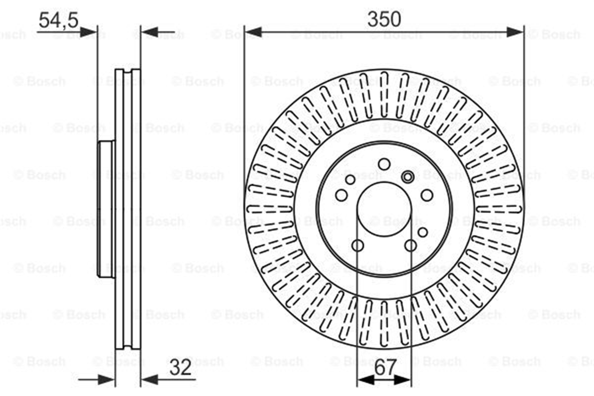 BOSCH 0986479329 - Fren Diski Ön - Mercedes 