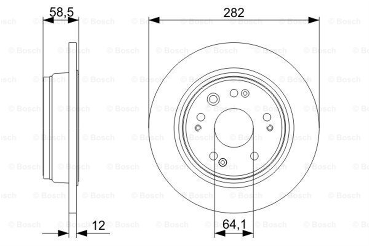 BOSCH 0986479361 - Fren Diski - Japon 