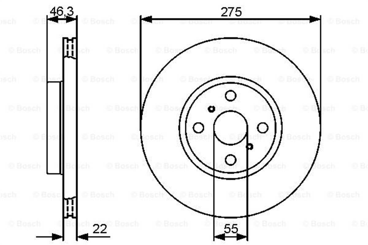 BOSCH 0986479431 - Fren Diski - Japon 