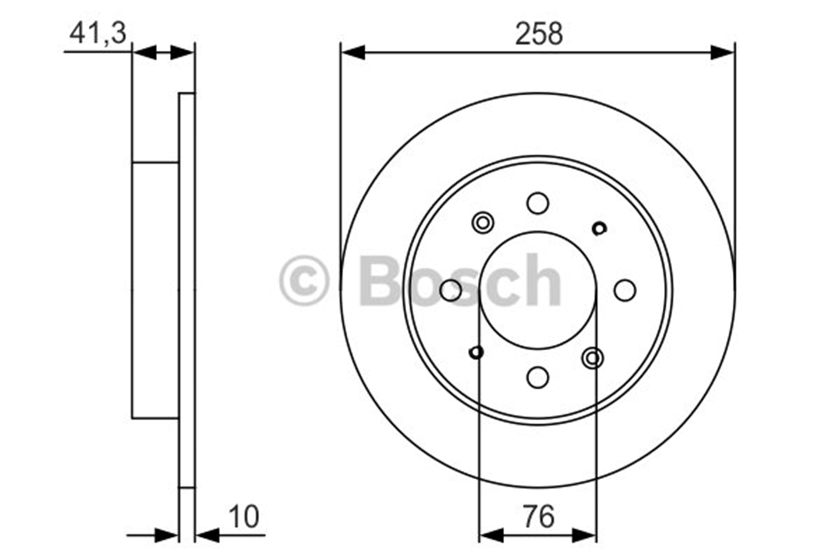 BOSCH 0986479462 - Fren Diski Arka - Kore Cerato/elantra 01-07