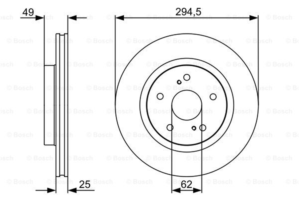 BOSCH 0986479559 - Fren Diski Ön - Japon Grand Vitara (jt, Td)