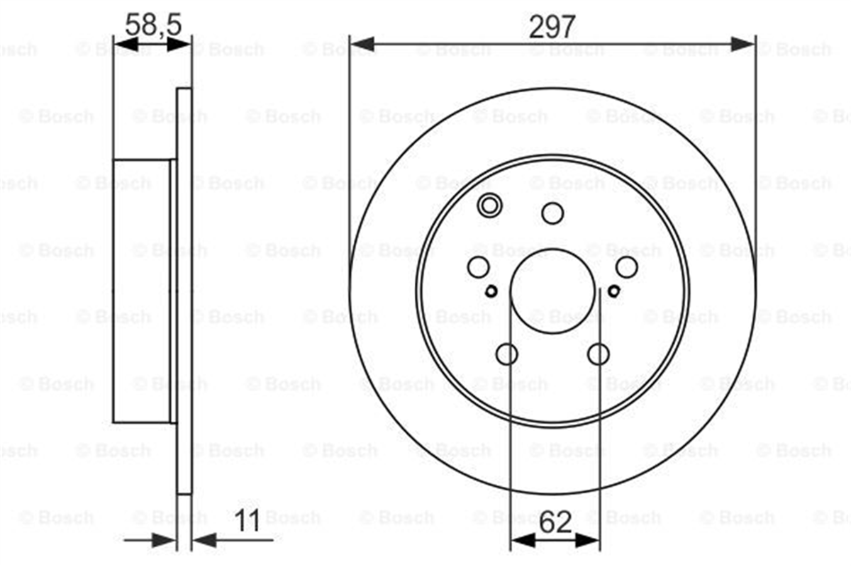BOSCH 0986479574 - Fren Diski Arka - Japon Verso (r2)