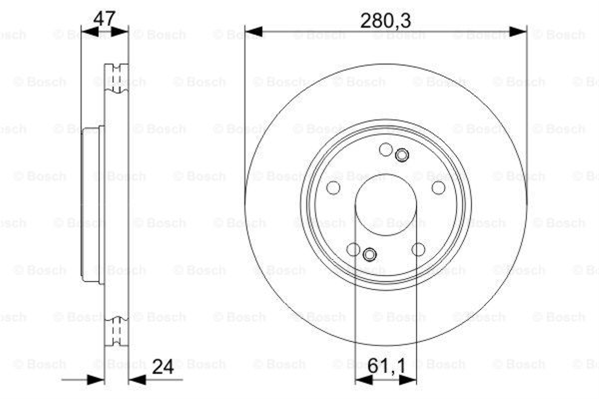 BOSCH 0986479743 - Fren Diski - Renault 