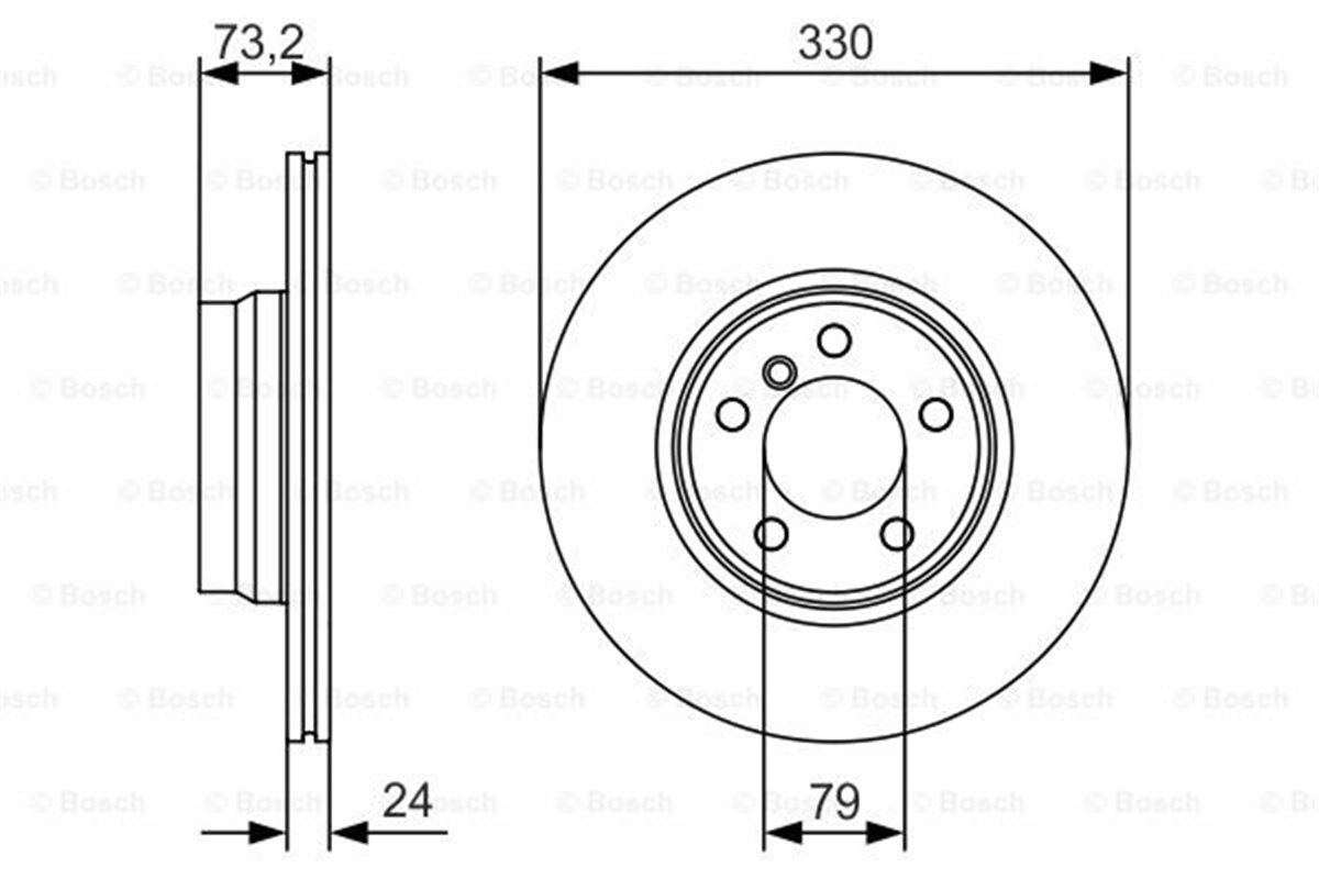 BOSCH 0986479A06 - Fren Diski Ön - Bmw F22-f22 Lci-f23-f23 Lci-f30-f30 Lci-f31-f34 Gt-4f32-f32 Lci F33-f33 Lci-f36 Gran Coupe