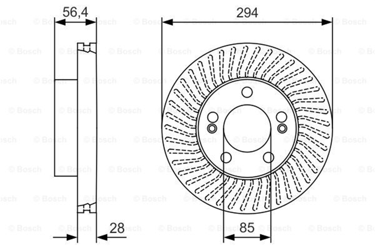 BOSCH 0986479C31 - Fren Diski Ön - Kore Actyon/kyron/rexton