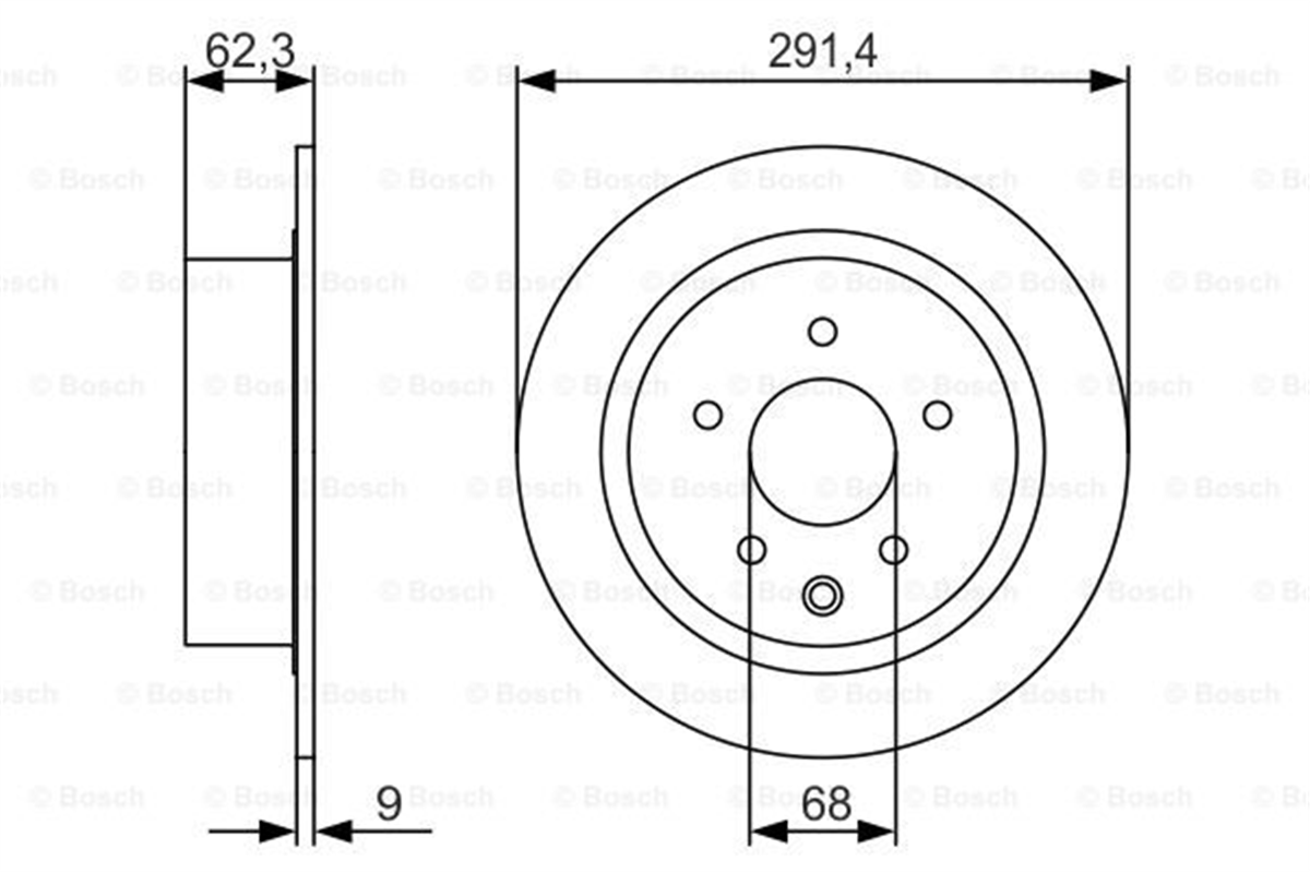 BOSCH 0986479R14 - Fren Diski Arka - Japon Altima (l32)