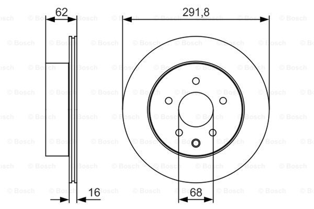 BOSCH 0986479S31 - Fren Diski Arka - Japon Xtrail (t30, T31) : Qashqai+2 (jj10) 08-13