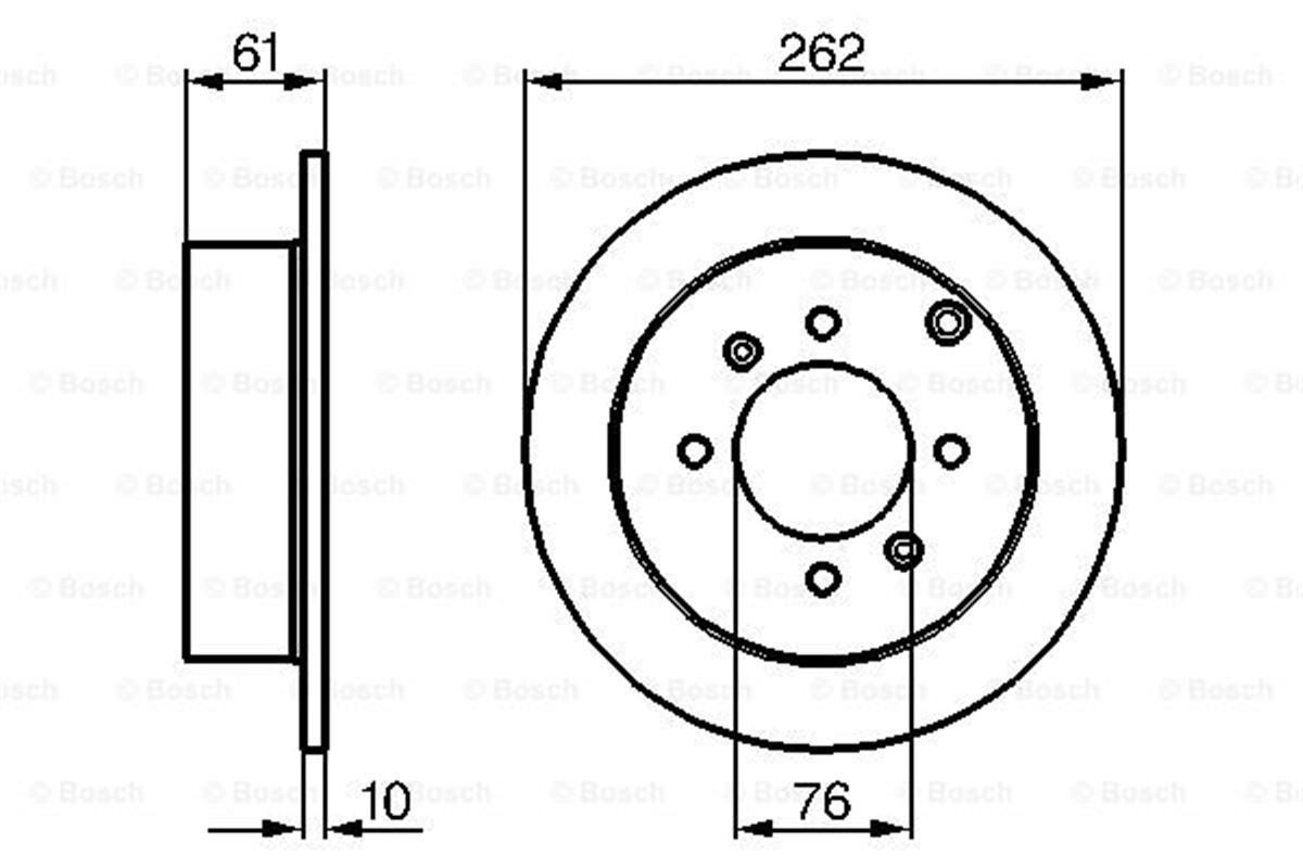 BOSCH 0986479S68 - Fren Diski - Kore 