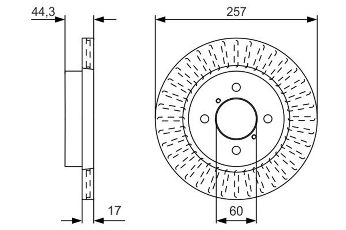 BOSCH 0986479U93 - Fren Diski - Kore A1