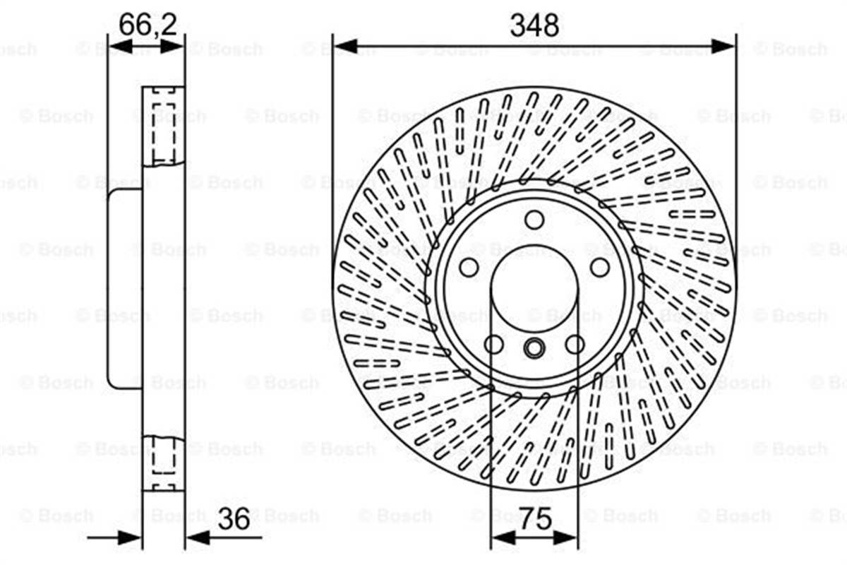 BOSCH 0986479W19 - Fren Diski Ön - Bmw F06-f07-f10-f10 Lci-f11-f11 Lci-6f12-f13-7f01-f01 Lci-f02-f02 Lci