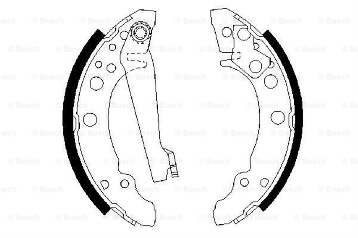 BOSCH 0986487002 - Fren Balatasi Arka - Vw Golf1-golf2-polo-a80