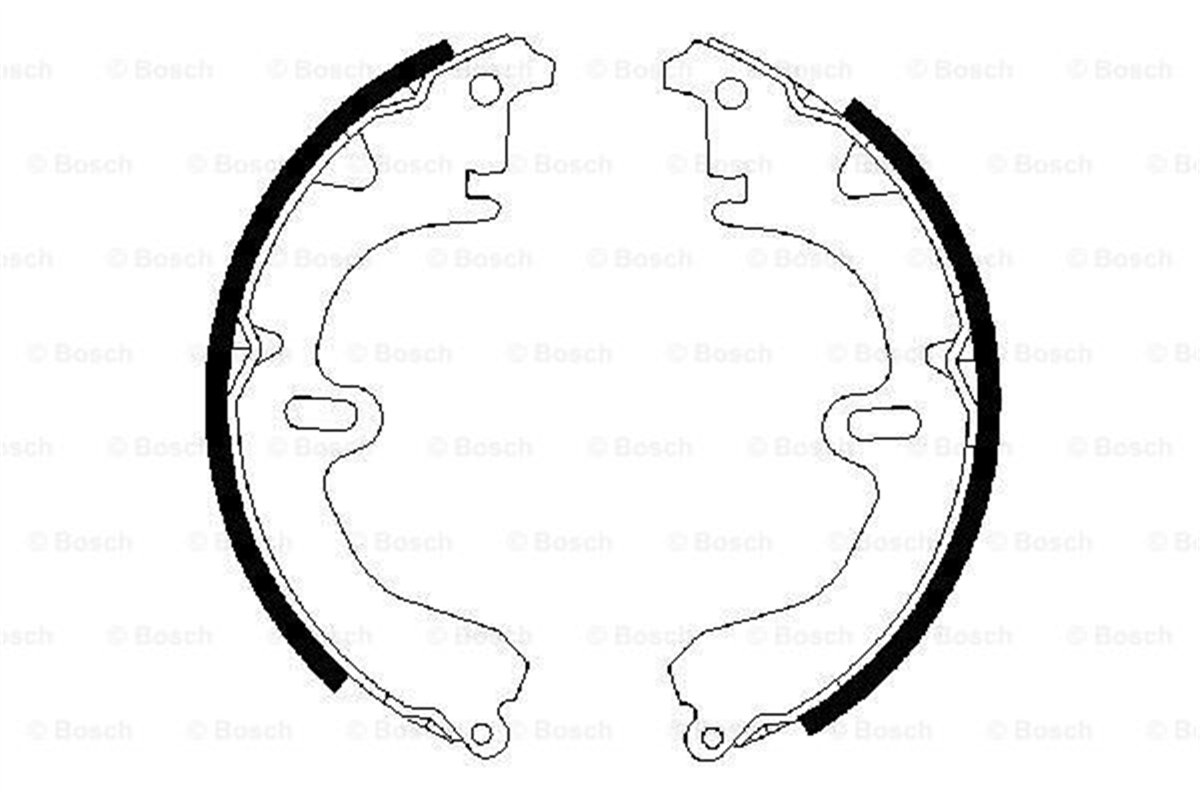 BOSCH 0986487203 - Fren Balatasi Arka - Japon Corolla (e11) : Corona (t19) 92-97