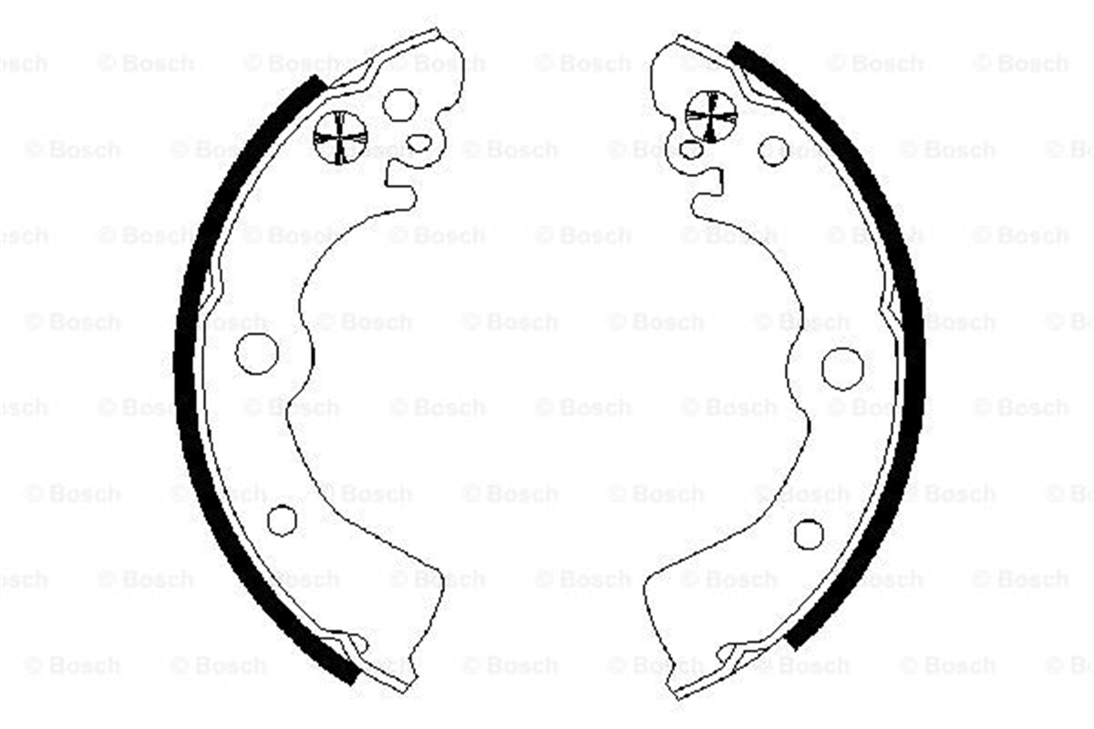 BOSCH 0986487578 - Fren Balatasi Arka - Japon Sunny (b13, N14)
