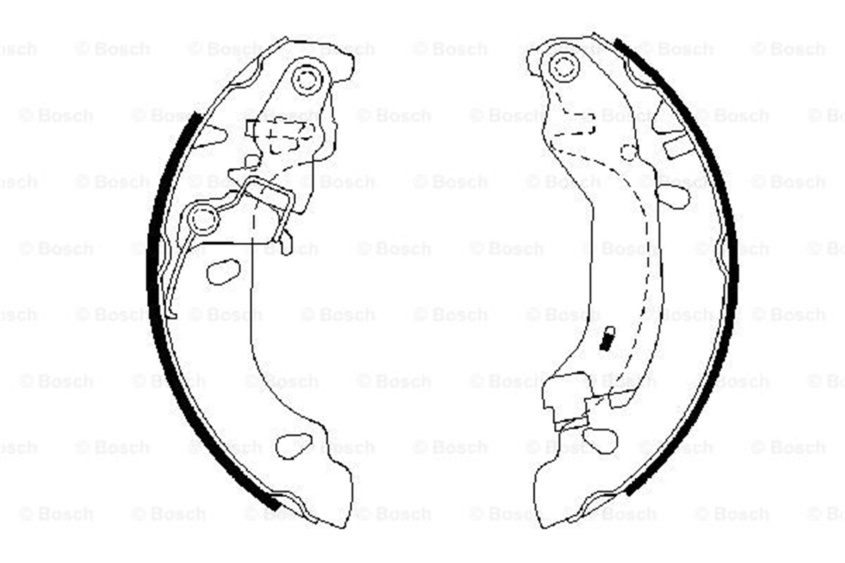 BOSCH 0986487669 - Fren Balatasi Arka - Fiat Panda