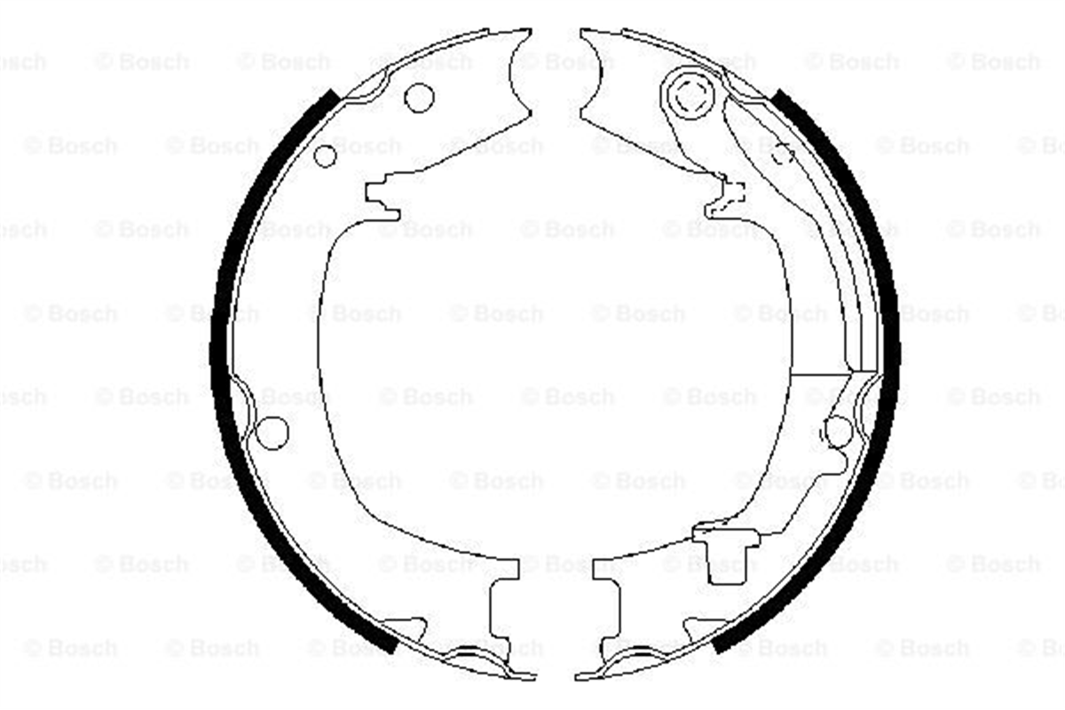 BOSCH 0986487711 - Fren Balatasi Arka - Kore Santafe/tucson/sonata/suportage/magentis