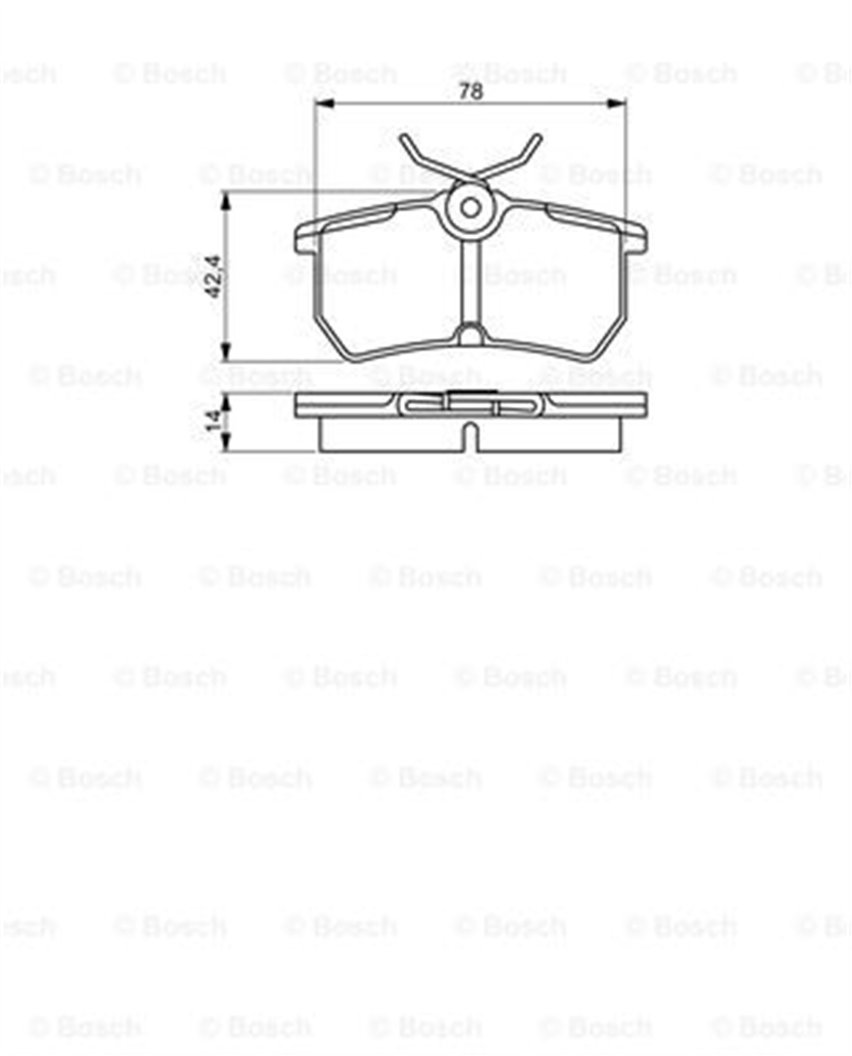 BOSCH 0986494011 - Fren Balatasi Arka - Ford Focus
