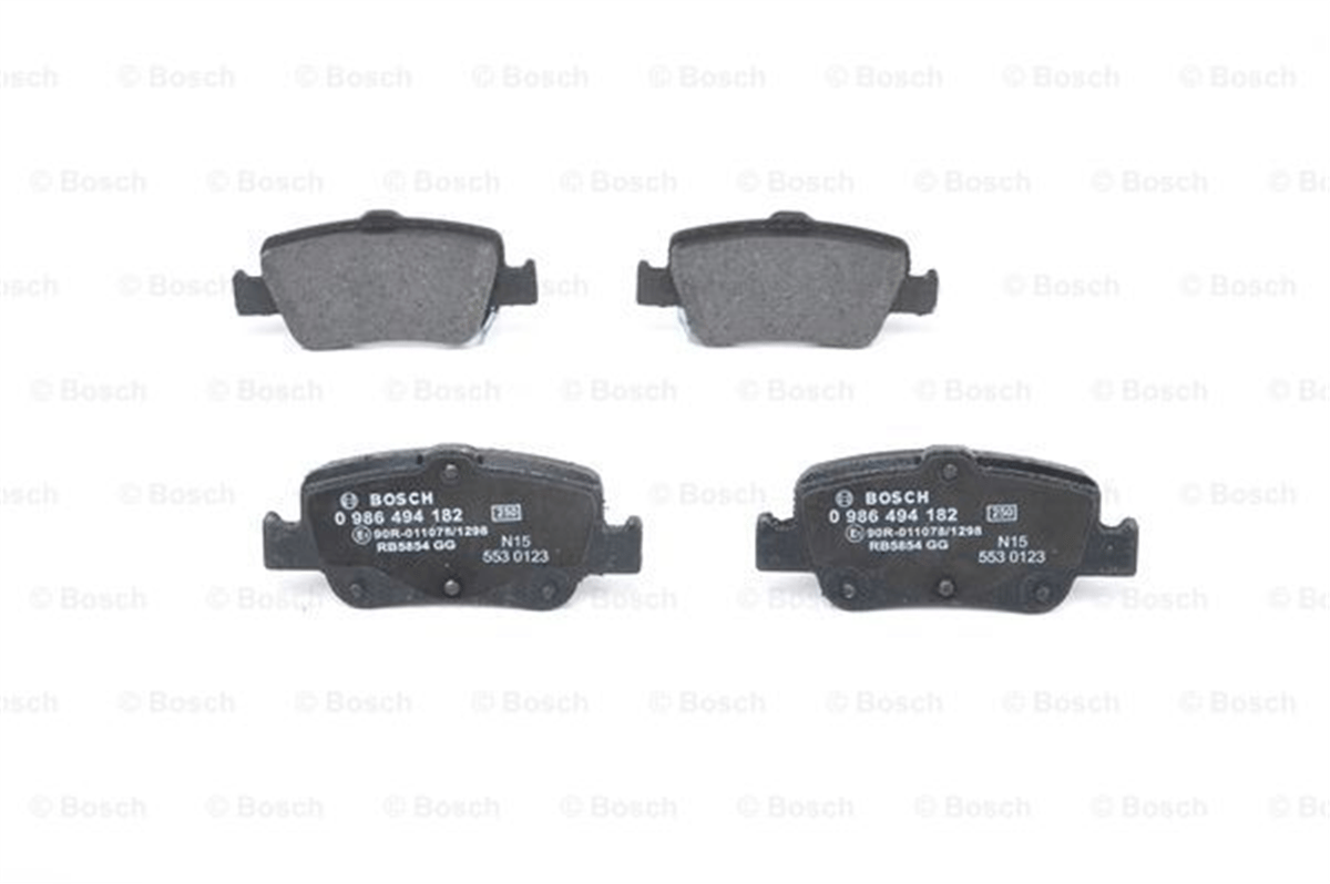 BOSCH 0986494182 - Fren Balatasi Arka - Japon Corolla (e15) : Corolla (e18) 13- : Auris (e15, E18) 07-