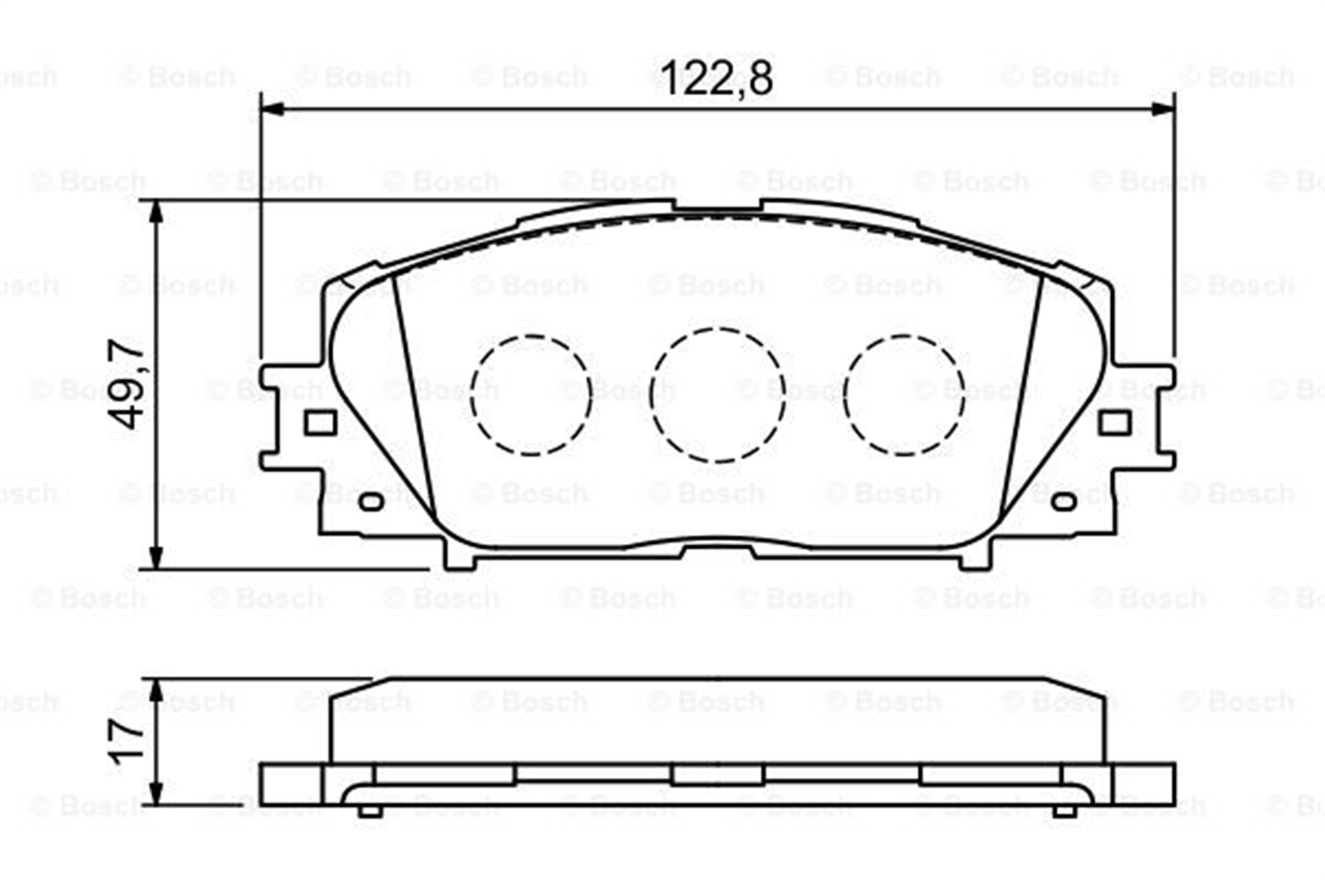 BOSCH 0986494198 - Fren Balatasi Ön - Japon Yaris