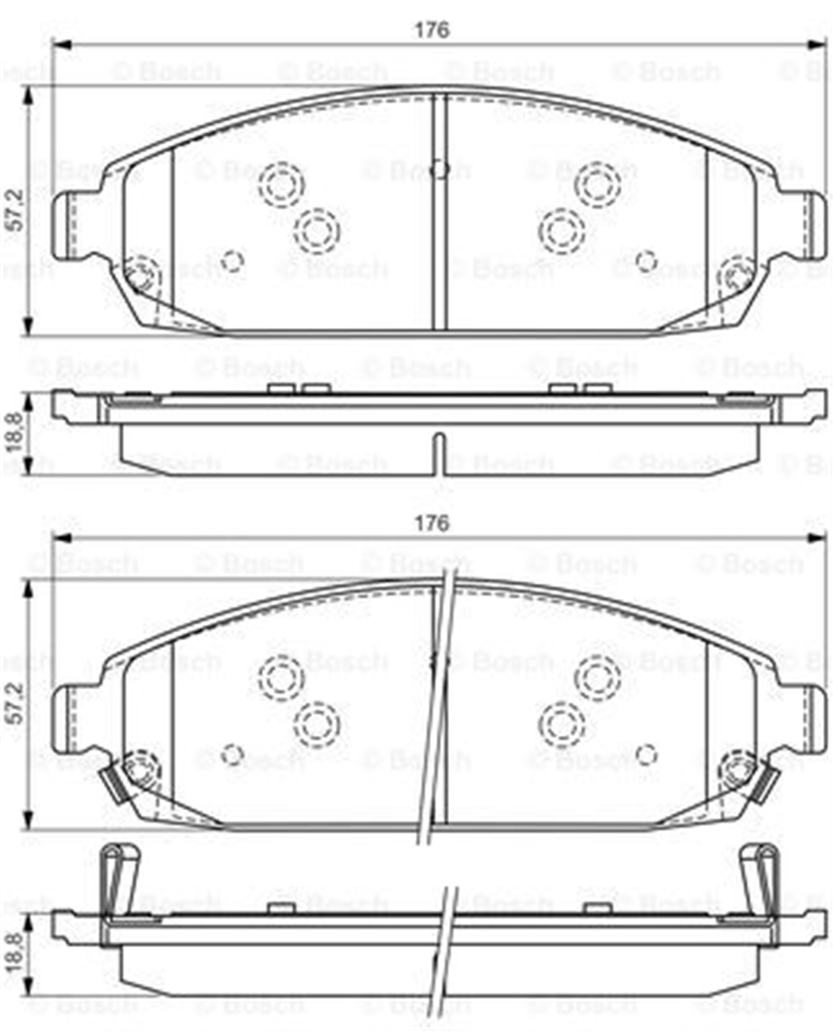 BOSCH 0986494370 - Fren Balatasi Ön - Fiat Jeep Grand Cherokee Ii- Iii