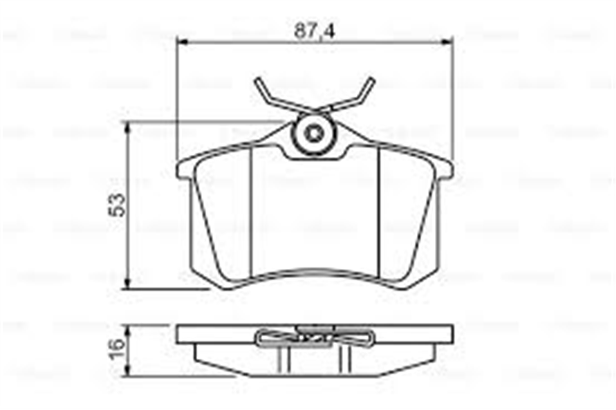 BOSCH 0986494387 - Fren Balatasi Arka - Renault Megan Ii/fluence/polo/golf/307