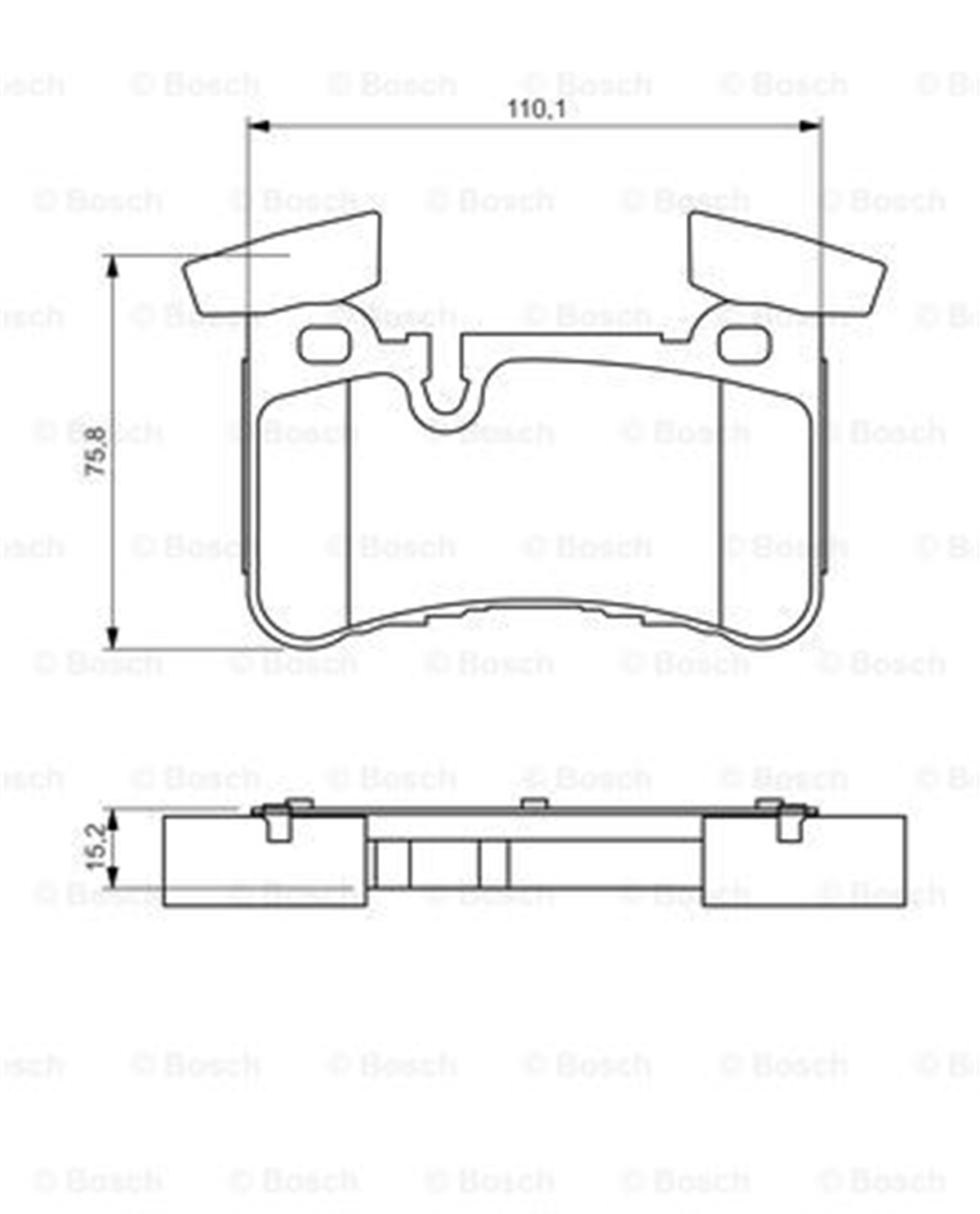BOSCH 0986494411 - Fren Balatasi - Mercedes 