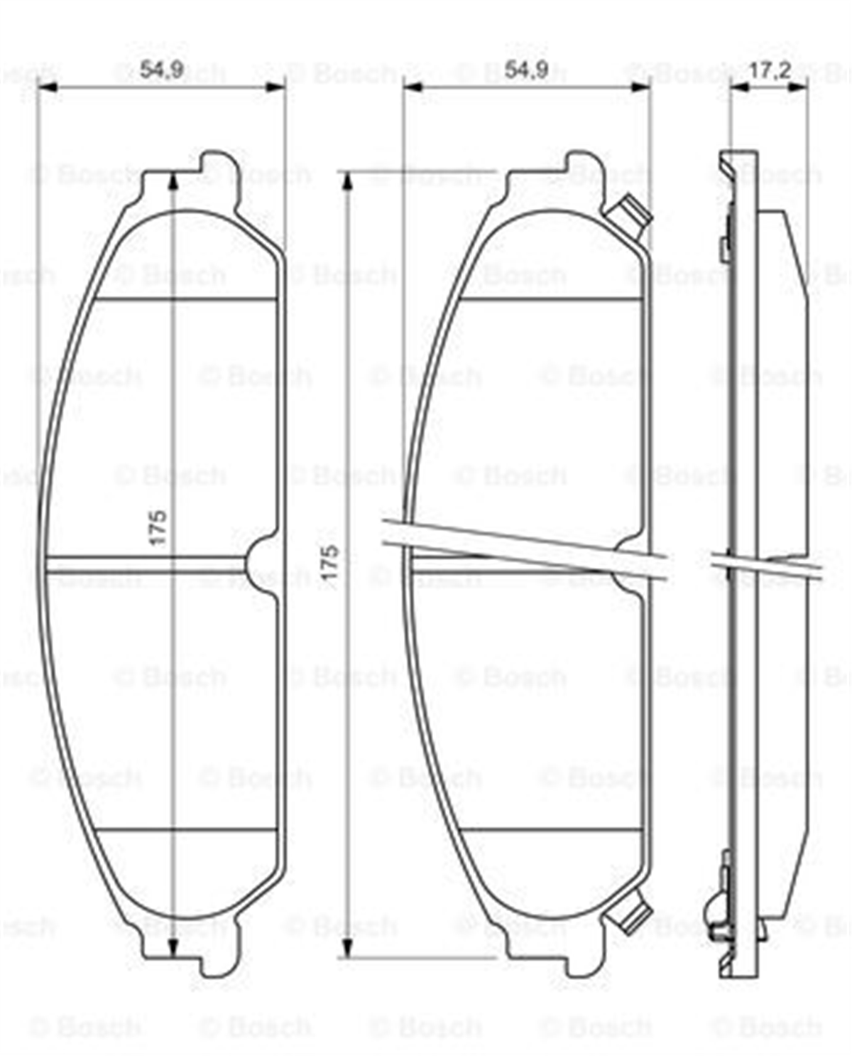 BOSCH 0986494483 - Fren Balatasi Ön - Fiat Chrysler 300 C-lancia Thema