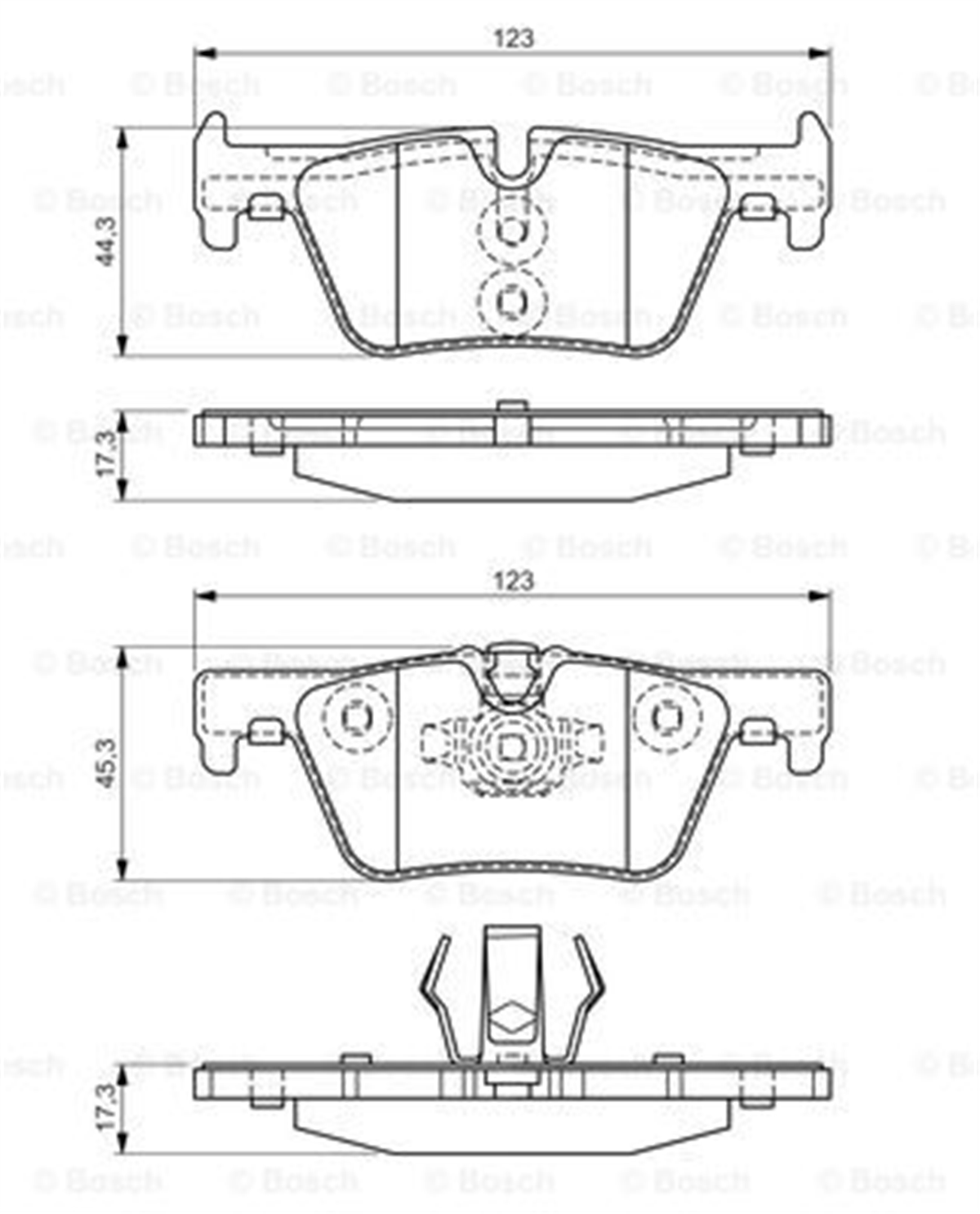 BOSCH 0986494554 - Fren Balatasi Arka - Bmw F20-f20 Lci-f21-f21 Lci-f22-f22 Lci-f23-f23 Lci-f30-f30 Lci-f31-f31 Lci-f34 Gt-f34 Gt Lci-4f32-f32 Lci-f33-f33 Lci-f36-f36 Gran Coupe -f36 Gran Coupe Lci