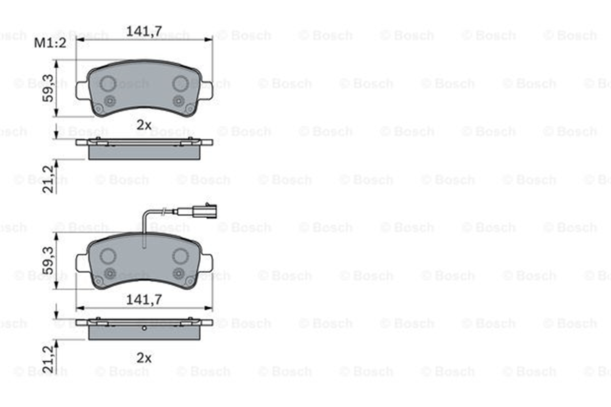 BOSCH 0986494765 - Fren Balatasi Arka - Fiat Ducato Iv