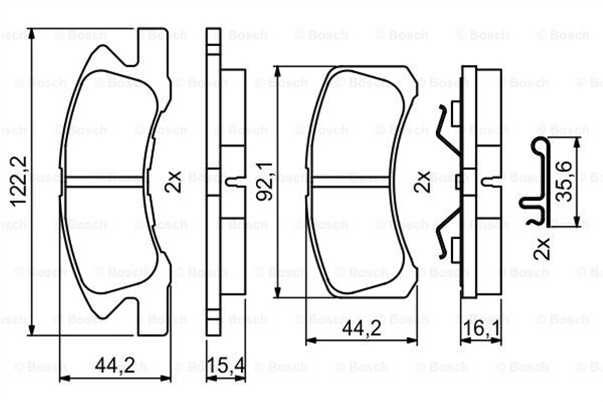 BOSCH 0986494878 - Fren Balatasi Ön - Japon Attrage (a13) : Cuore (l25) 03-07
