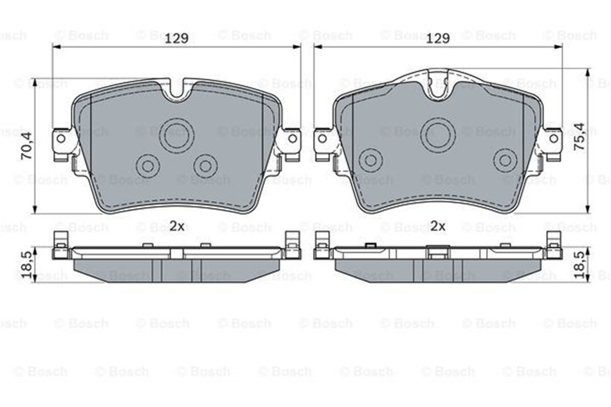 BOSCH 0986494940 - Fren Balatasi Ön - Bmw 1f40-2 F45-f46-x1 F48-x1 F49-x2 F39-g20-g21-g22-g23-g26-g28-g42-g30-g31-x3 G01-x4 G02 Mini F54-f60