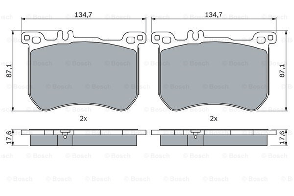 BOSCH 0986494985 - Fren Balatasi Ön - Mercedes W222-231