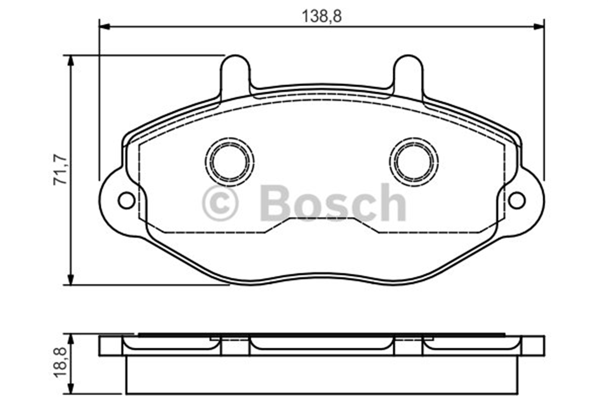 BOSCH 0986495112 - Fren Balatasi Ön - Ford Transit M-15