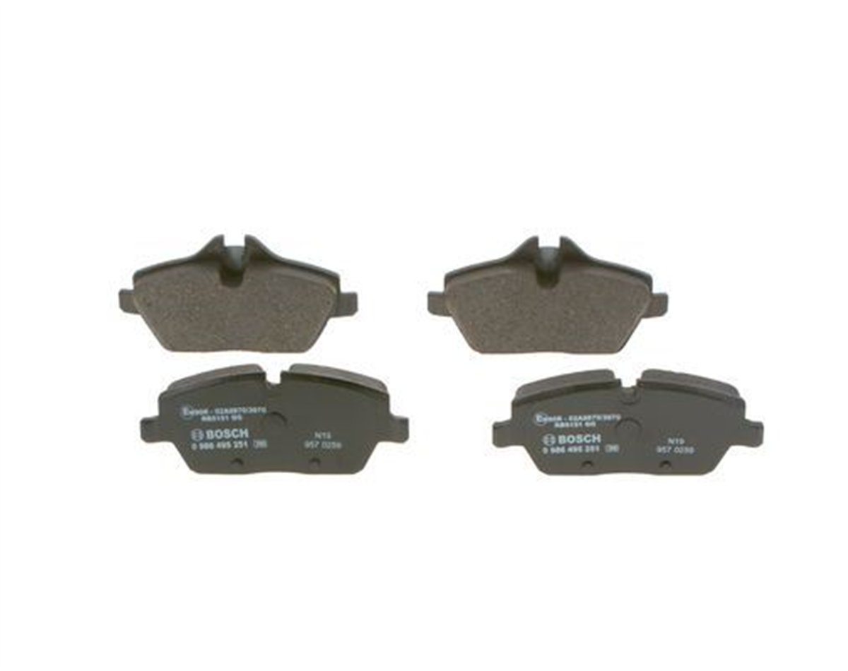 BOSCH 0986495251 - Fren Balatasi Ön - Bmw E81-e82-e87-e88-2f45-214d-216i-mini R55-r56-r57-r58-r59-f54-f55-f56-f57