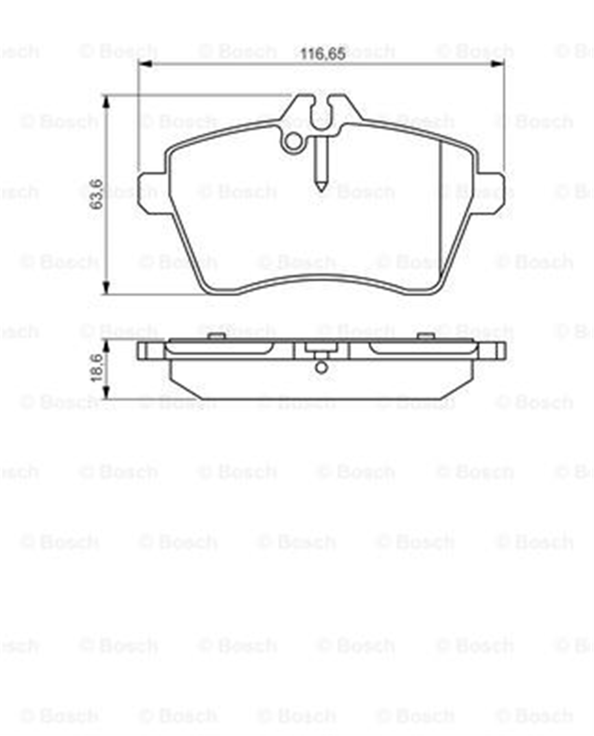 BOSCH 0986495273 - Fren Balatasi Ön - Mercedes W169-245