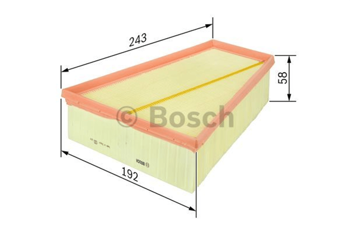 BOSCH 1457433573 - Hava Filtresi - Renault Megan-ii/fluence/kango-ii