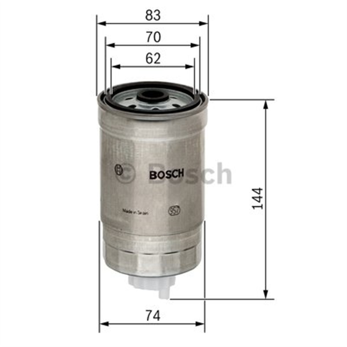 BOSCH 1457434516 - Yakit Filtresi - Kore Accent Era/matrix/i30/ix35/ix55/santafe/ceed/rio/sorento/sportage