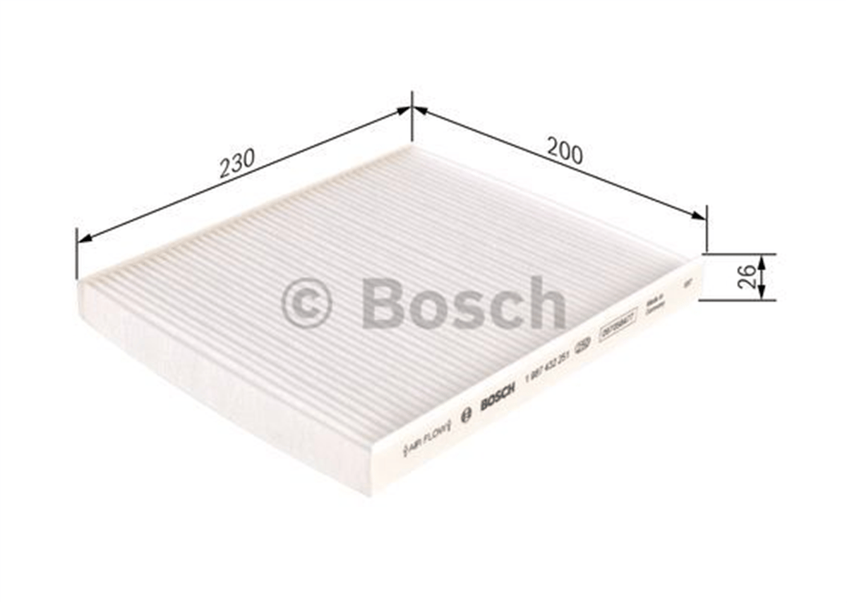 BOSCH 1987432251 - Polen Filtresi - Fiat Giulietta
