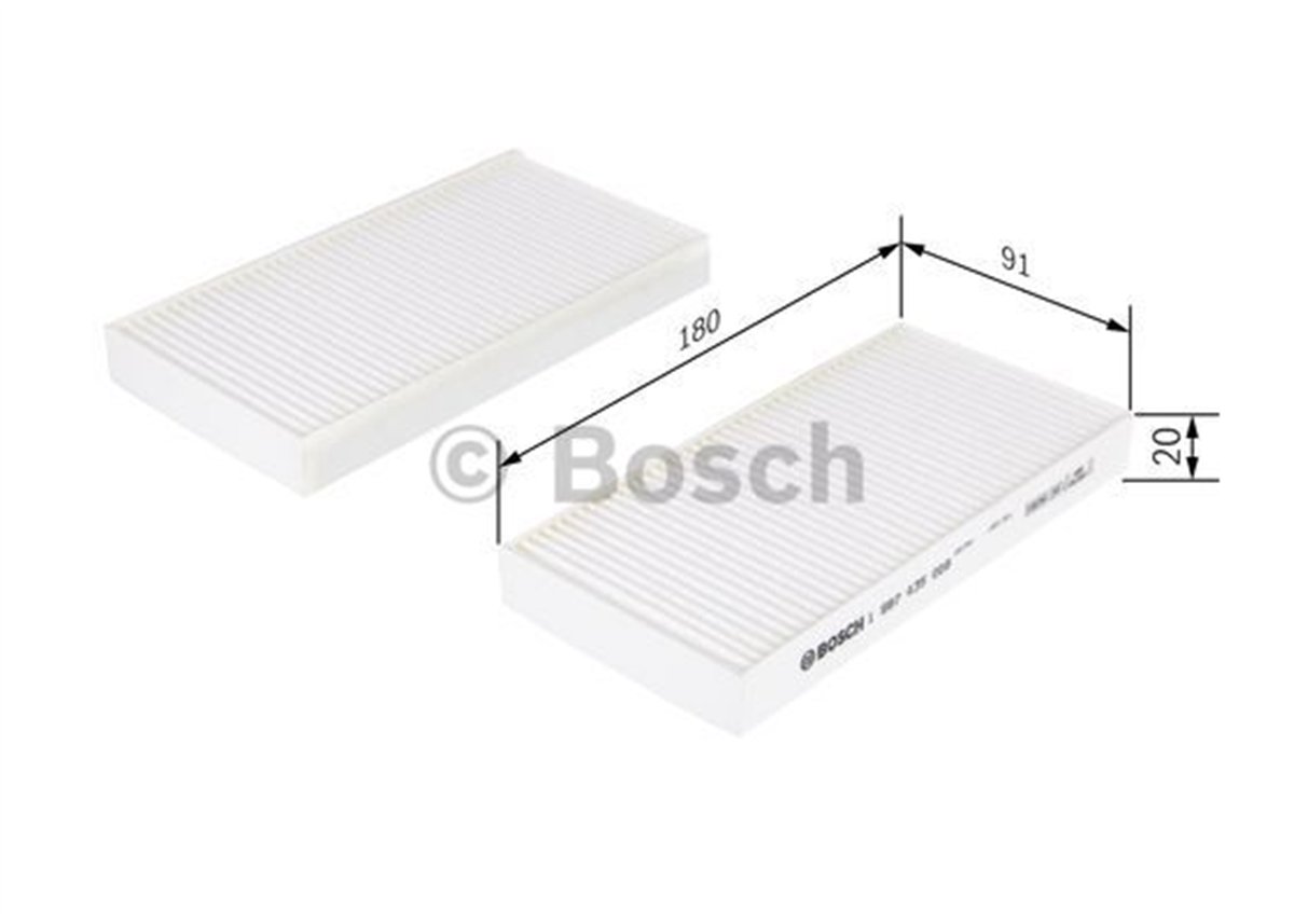 BOSCH 1987435008 - Standartkabinfiltresi - Fiat 