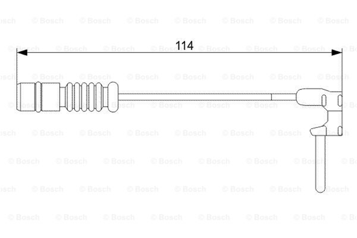 BOSCH 1987473011 - Diskbalataikazkablosu114mm - Mercedes 
