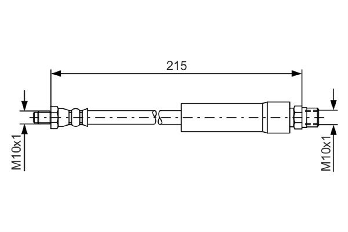 BOSCH 1987476142 - Fren Hortumu Arka - Vw A100