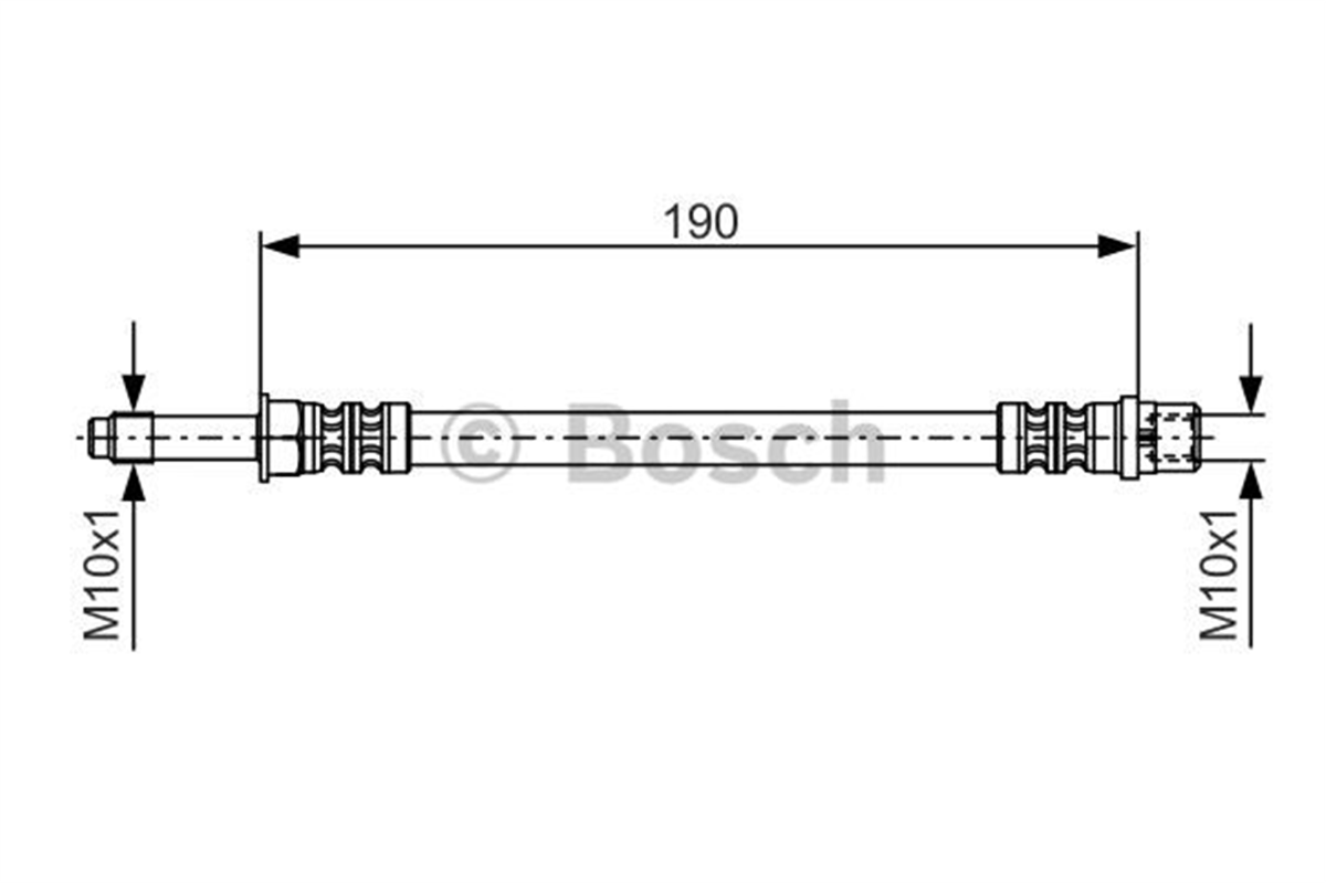 BOSCH 1987476310 - Fren Hortumu Arka - Vw T5-t6